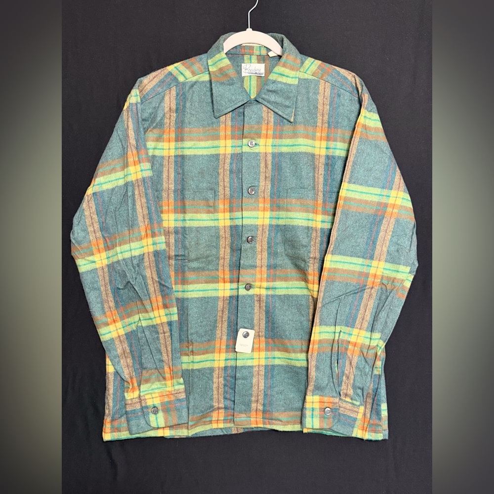 The Broadway Southern California VTG 1950’s Plaid NWT old dead stock flannel